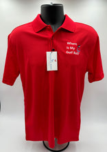 Load image into Gallery viewer, Occasional Birdie Golf Apparel Fun Golf Polo "Where is My Golf Ball" Red