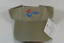 Load image into Gallery viewer, Occasional Birdie Golf Apparel Visor Logo Only Khaki