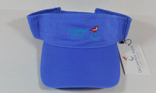 Load image into Gallery viewer, Occasional Birdie Golf Apparel Visor with "Occasional Birdie" and Logo Light Blue
