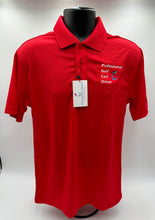 Load image into Gallery viewer, Occasional Birdie Golf Apparel Fun Golf Polo &quot;Professional Golf Cart Driver&quot; Red
