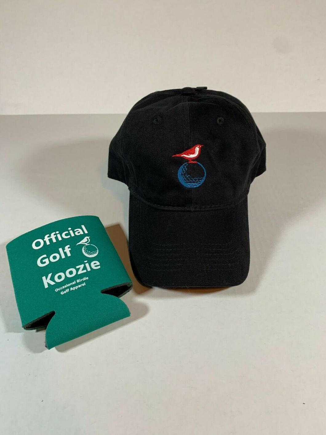 Occasional Birdie Golf Apparel Fun Golf Hat Logo Only Black