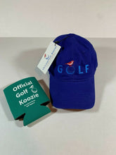 Load image into Gallery viewer, Occasional Birdie Golf Apparel Fun Golf Hat GOLF With Logo Royal Blue
