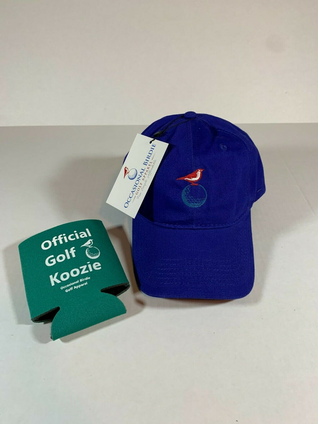 Occasional Birdie Golf Apparel Fun Golf Hat Logo Only Royal Blue