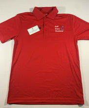 Load image into Gallery viewer, Occasional Birdie Golf Apparel Fun Golf Polo &quot;Golf Every Weekend&quot; Red
