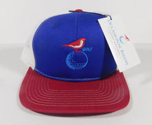 Load image into Gallery viewer, Occasional Birdie Golf Mesh Back Hat Logo Only Red/White/Blue
