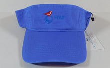 Load image into Gallery viewer, Occasional Birdie Golf Apparel Visor Logo Only Light Blue
