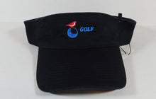 Load image into Gallery viewer, Occasional Birdie Golf Apparel Visor Logo Only Black
