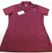 Load image into Gallery viewer, Women&#39;s Occasional Birdie Golf Apparel Golf Polo LOGO ONLY Maroon
