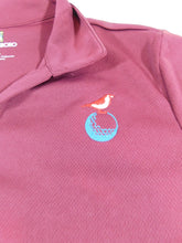 Load image into Gallery viewer, Women&#39;s Occasional Birdie Golf Apparel Golf Polo LOGO ONLY Maroon
