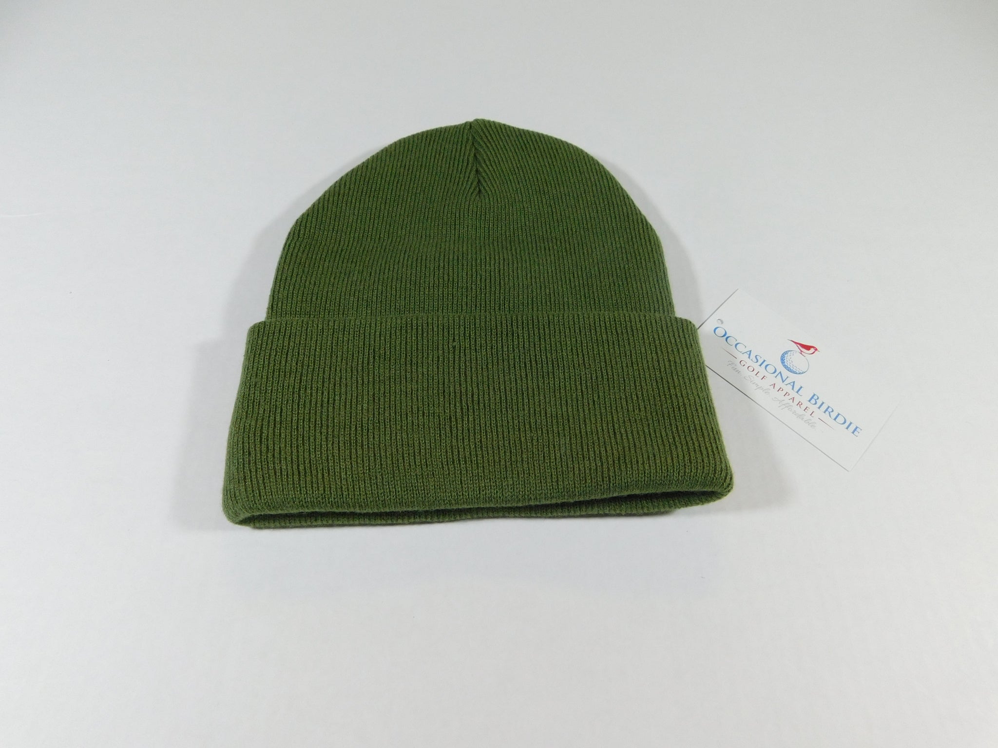Evergreen Cuffed Olive Green Outdoor Beanie